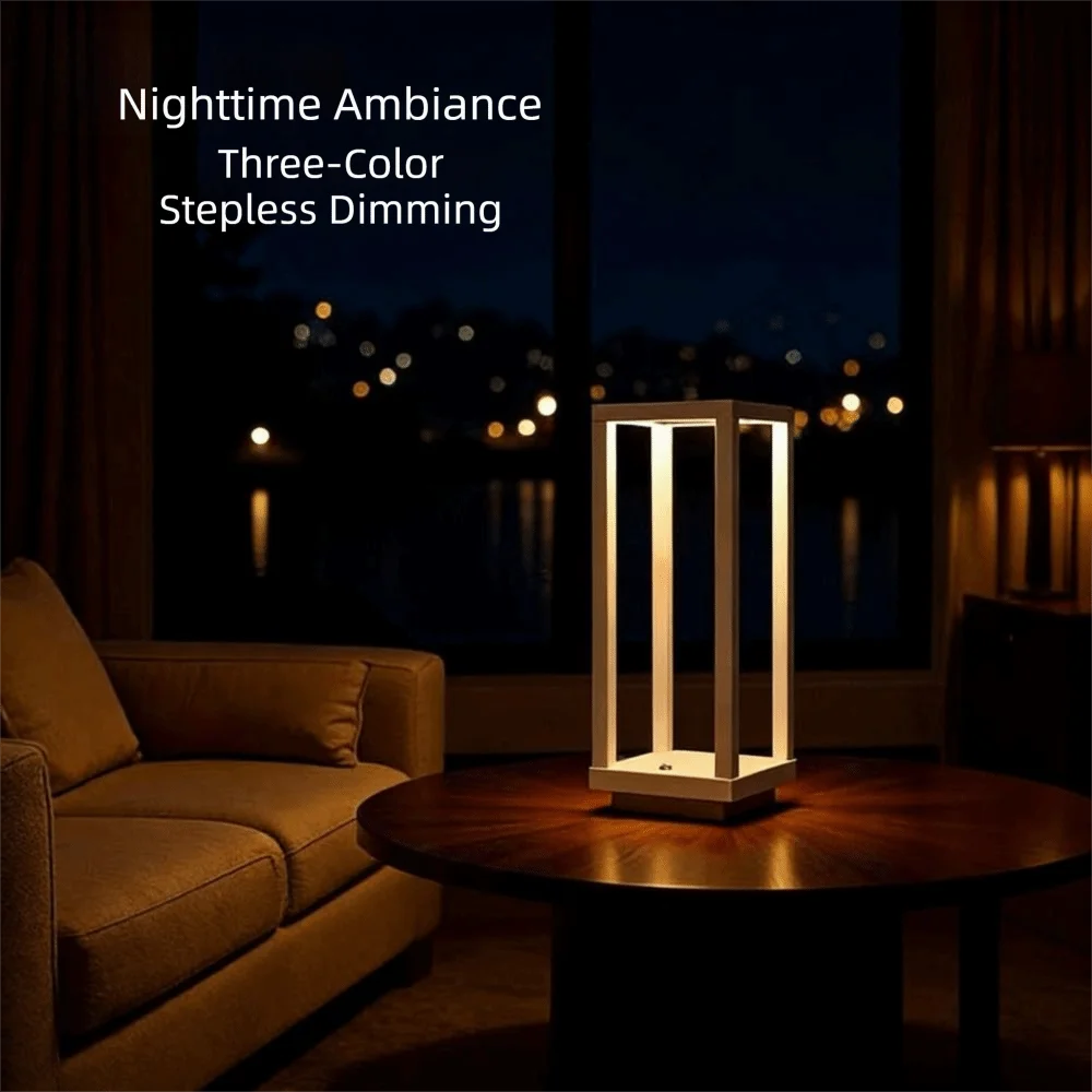Modern European Design LED Table Lamp Waterproof Ip65 Rechargeable Rechargeable Table Lamp Decorative Lighting LED Technology