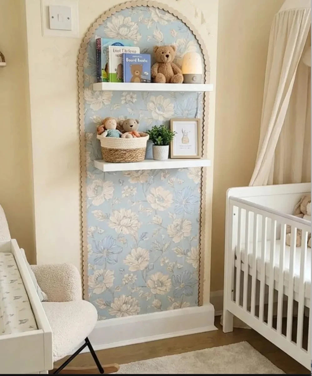 Unfinished Wooden Arch Wall Trim Plywood Narrow Arche DIY Wall Decor Boho Nursery Wall Decor