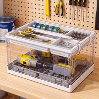 24QT 1Pack Craft Organizers and Storage with Tray, Craft Storage Box