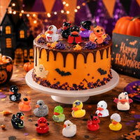 61Pcs Halloween Mini Resin Duck Novelty Halloween Party Favors Gift