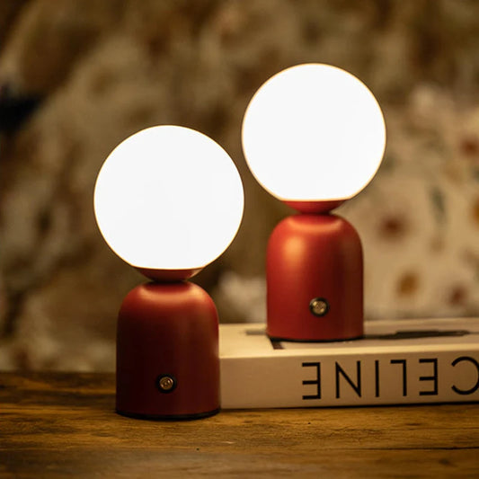Table Lamp LED Type-C Rechargeable Night Light For Bedroom PC Desktop Decoration Desk Lamp Living Room Lighting