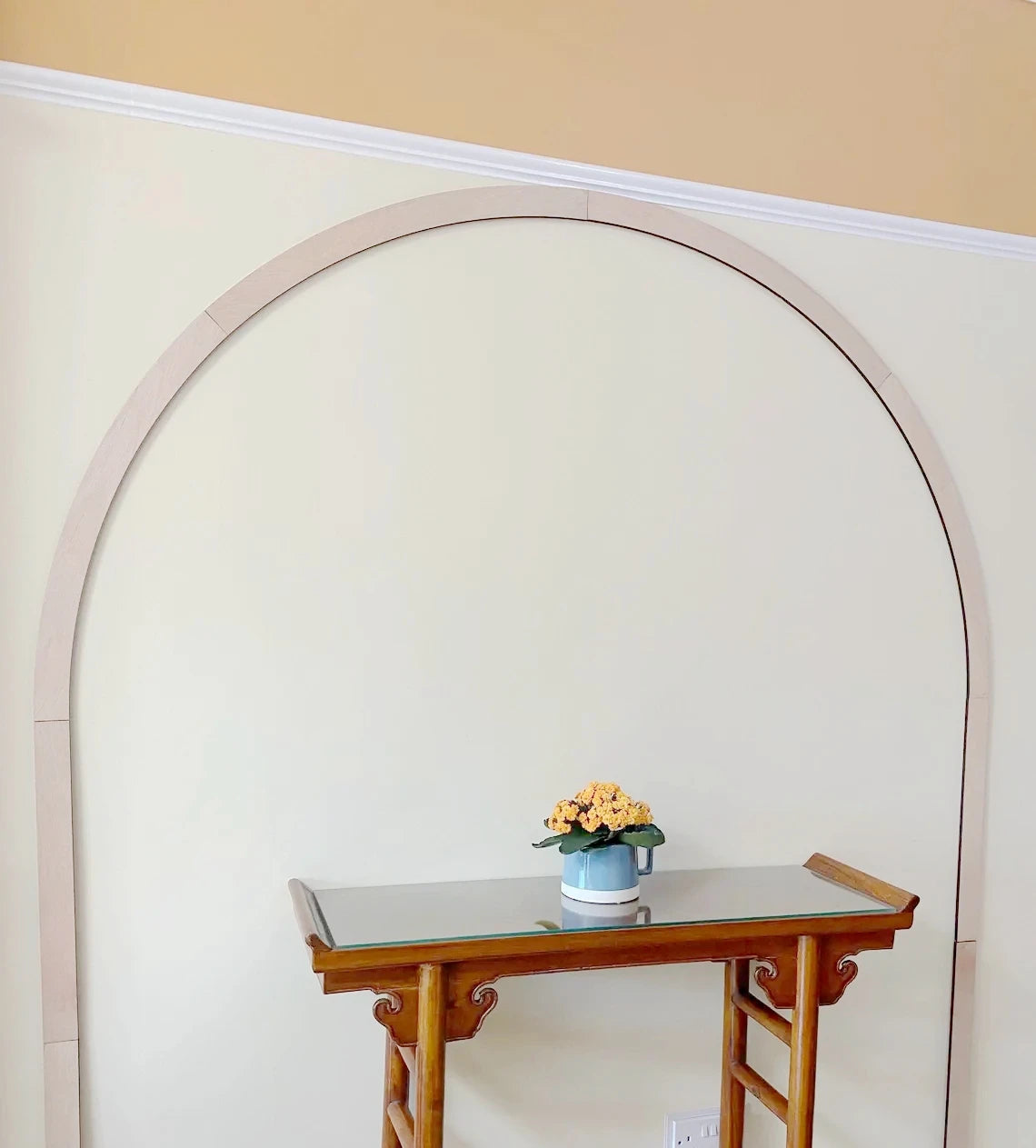 Unfinished Wooden Arch Wall Trim Plywood Narrow Arche DIY Wall Decor Boho Nursery Wall Decor