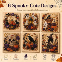 Halloween Diamond Pearl Art Kits for Adults, DIY Pearl Painting Ghost Diamond Spooky Cute 3D Crafts DIY Fall Home Decor Wall Art Handmade Beginner Seasonal Party Gift(Ghost)