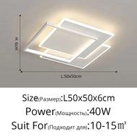LED Home Lighting Ceiling Lamp For Living Room Bedroom Dining Room Kitchen Modern Room Decoration Hall Lighting Indoor Lighting