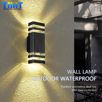 Modern LED Wall Lamp Outdoor Waterproof Courtyard Lamp Living Room Bedroom Porch Stairs Indoor and Outdoor Home Decoration Light