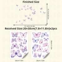 Romantic butterfly Wall Stickers Creative Home Wall Decor Self-adhesive Kids Room Decoration Bedroom Background Wall Decor