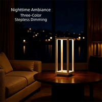 Modern European Design LED Table Lamp Waterproof Ip65 Rechargeable Rechargeable Table Lamp Decorative Lighting LED Technology