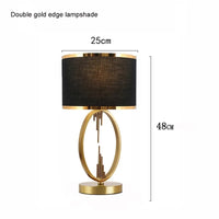American Table Lamp Modern Simple Study Creative Desk Lamp European Living Room Bedroom Bedside Decorative Desk Lamp