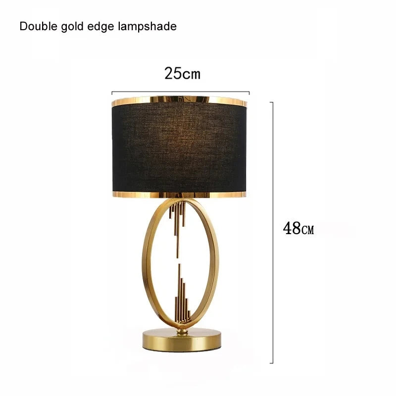 American Table Lamp Modern Simple Study Creative Desk Lamp European Living Room Bedroom Bedside Decorative Desk Lamp