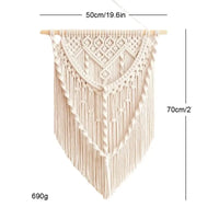 Home Homestay Wall Decor Tapestry Bohemian Woven Structure Room Background Carpet Indoor Daily Arrangement Storage Accessory
