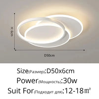 LED Home Lighting Ceiling Lamp For Living Room Bedroom Dining Room Kitchen Modern Room Decoration Hall Lighting Indoor Lighting