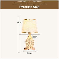 European-Style Crystal Table Lamp Ins Simple Modern Bedroom Warm Romantic Fashion Creative Decorative Bedside Lamp