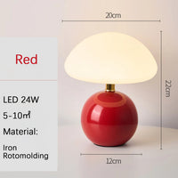 Led Table Lamp for Bedroom Lamp Bedside Table White/Pink/Red/Beige/Orange Stromatolite Moon Desk Mood Light Room Decorating Item