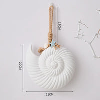 Mediterranean  Wall Decor Pendant Wood Shell Starfish Wall Hanging Ornaments Vintage Living Room Ocean Beach Theme Restaurant