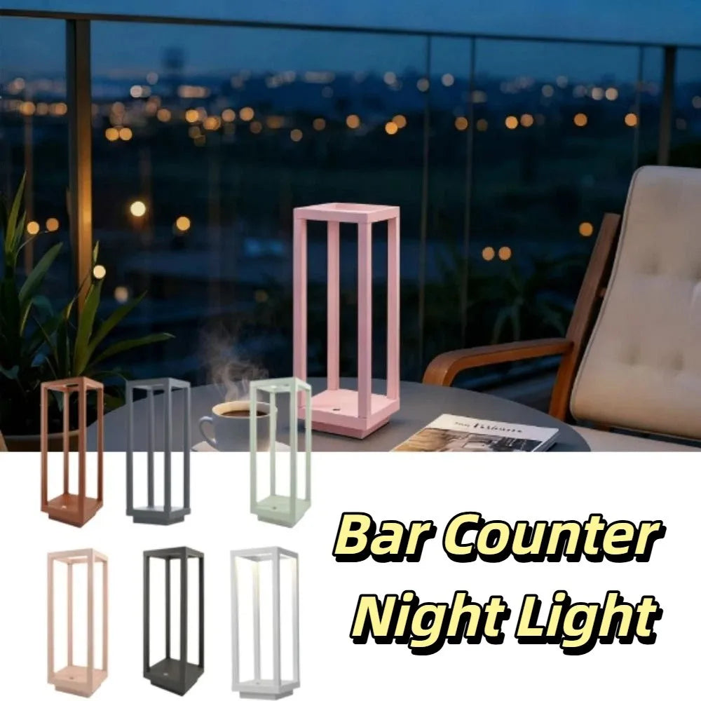 Modern European Design LED Table Lamp Waterproof Ip65 Rechargeable Rechargeable Table Lamp Decorative Lighting LED Technology
