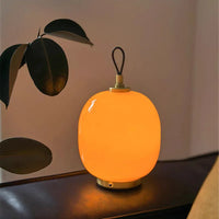 Simple Lantern Glass Table Lamp Living Room Decorative Table Lamp Bedroom Bedside Ambient Light Night Light