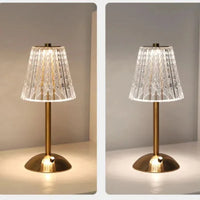 Table Lamp Bedroom, Bedside Lamp Light Luxury Diamond Crystal Lamp High-end Atmosphere Lamp Charging Touch Small Night Lamp