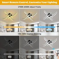 LED Ceiling Lamp Modern Warm/Cold/3 color/DimmableFor Home Balcony Aisle Bedroom Dining Room Waves Curved Design Panel Light