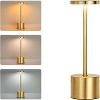 LED Classic Table Lamp USB Rechargeable Night Light Stepless Dimming Touch Desk Lamp 3 Colors Bedside Lamp Bar Hotel Decoration
