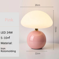 Led Table Lamp for Bedroom Lamp Bedside Table White/Pink/Red/Beige/Orange Stromatolite Moon Desk Mood Light Room Decorating Item