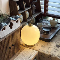 Simple Lantern Glass Table Lamp Living Room Decorative Table Lamp Bedroom Bedside Ambient Light Night Light
