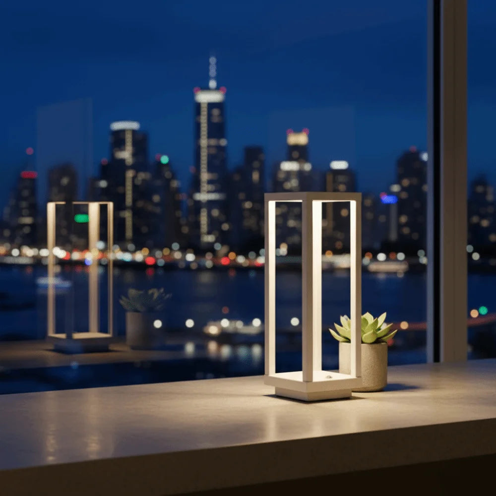 Modern European Design LED Table Lamp Waterproof Ip65 Rechargeable Rechargeable Table Lamp Decorative Lighting LED Technology